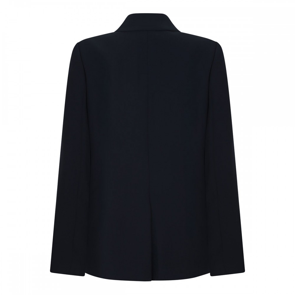 Crepe double-breasted blazer