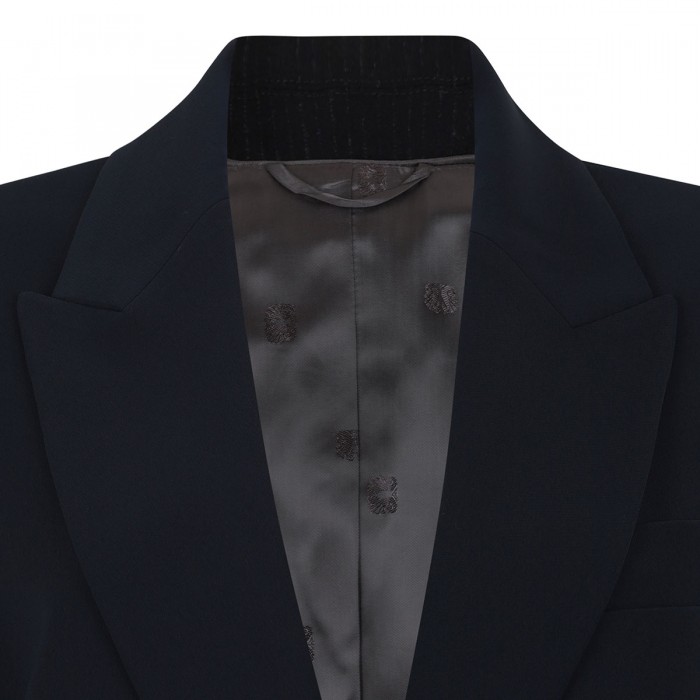 Crepe double-breasted blazer