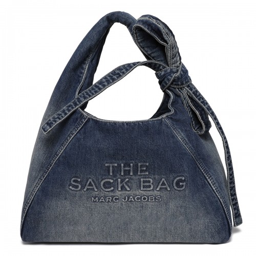 The Bow denim Sack bag