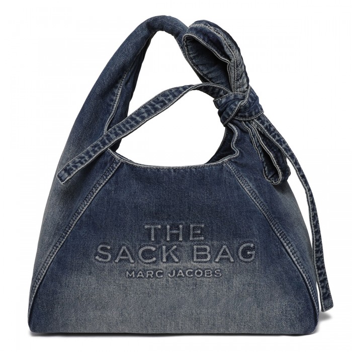 The Bow denim Sack bag