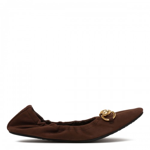Prima nubuck ballerinas