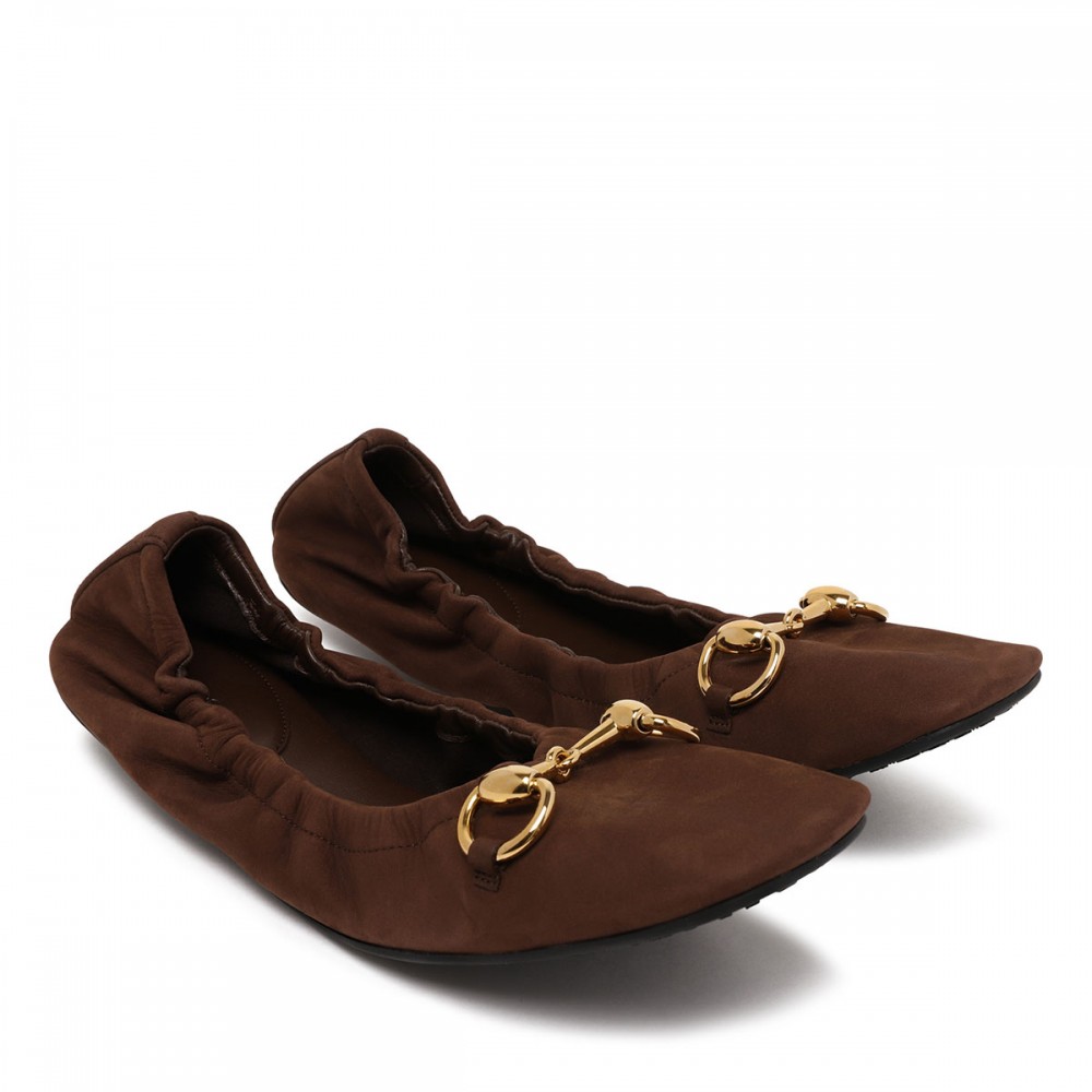 Prima nubuck ballerinas