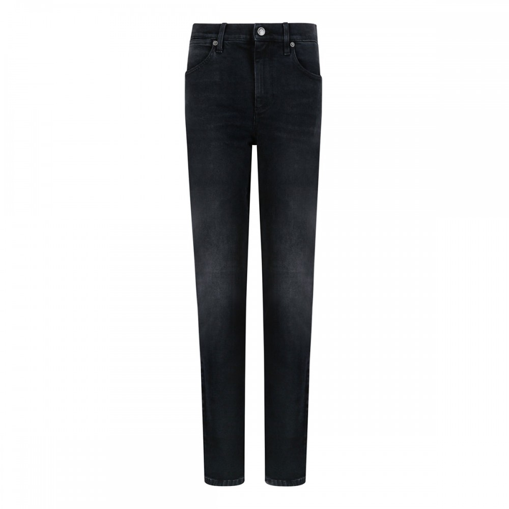 Washed cotton denim skinny jeans