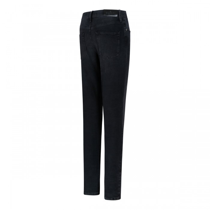 Washed cotton denim skinny jeans