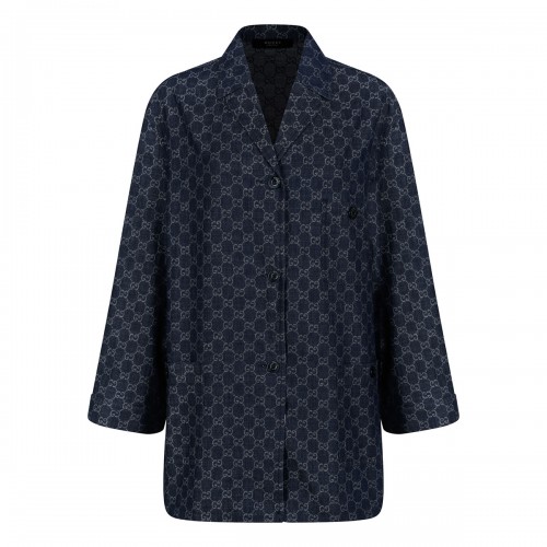 GG cotton denim jacquard...