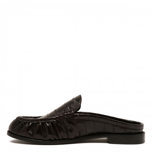 Leather loafer mules 2