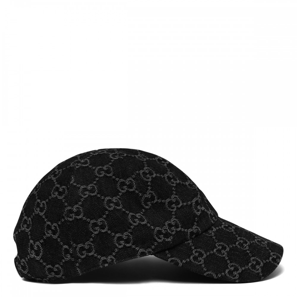 GG cotton denim baseball cap