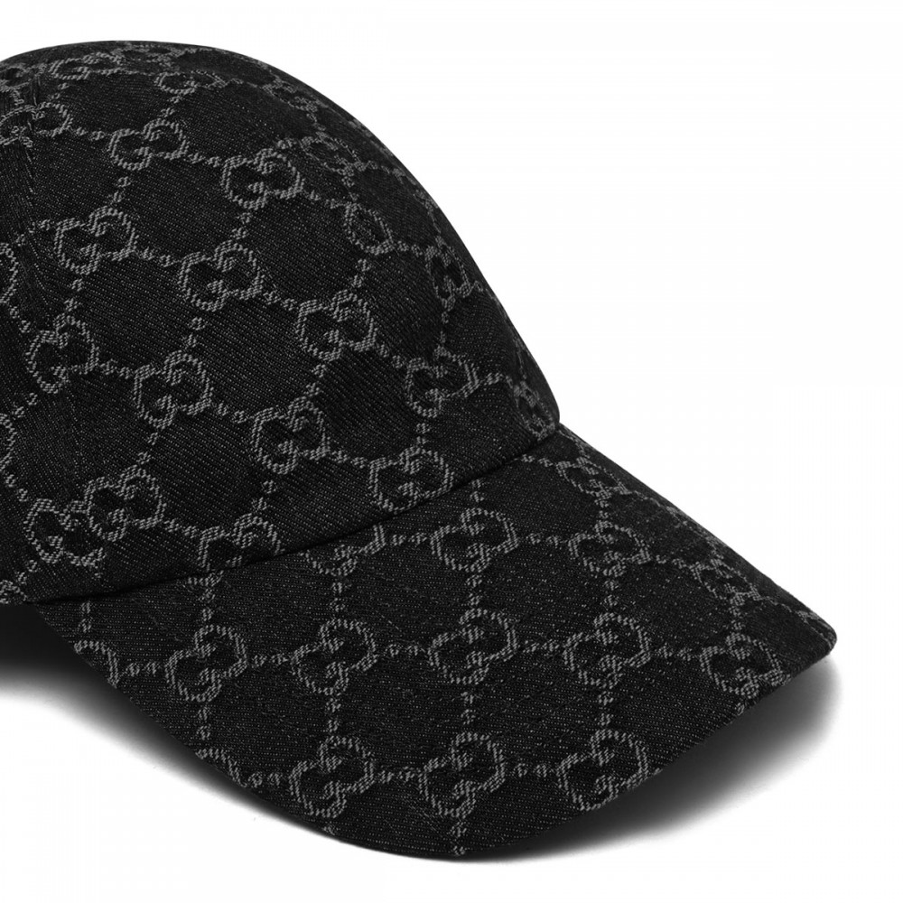 GG cotton denim baseball cap