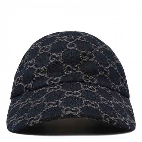 GG cotton denim baseball cap
