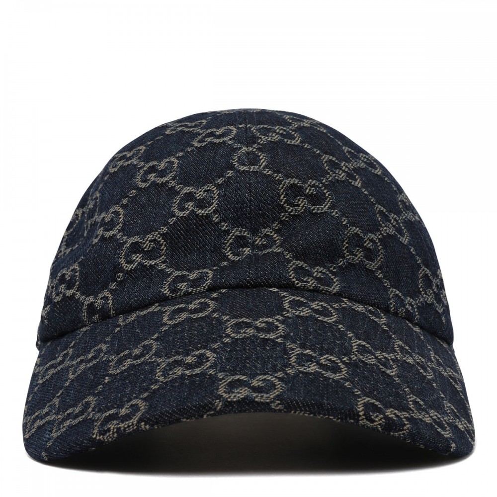 GG cotton denim baseball cap