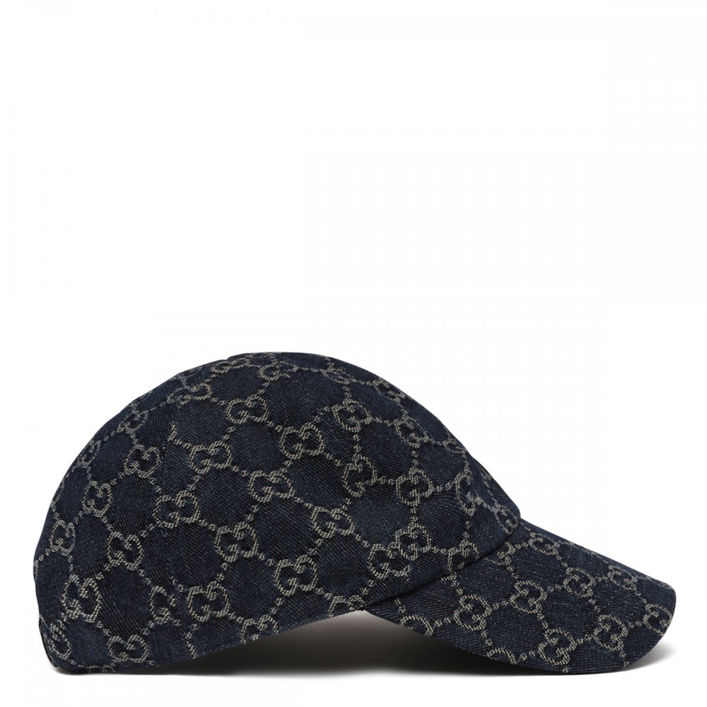 GG cotton denim baseball cap