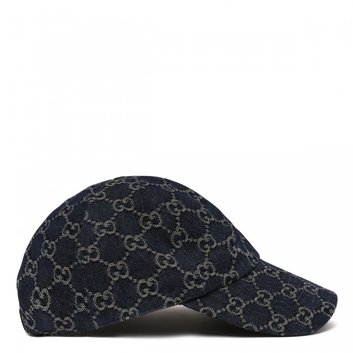 GG cotton denim baseball cap