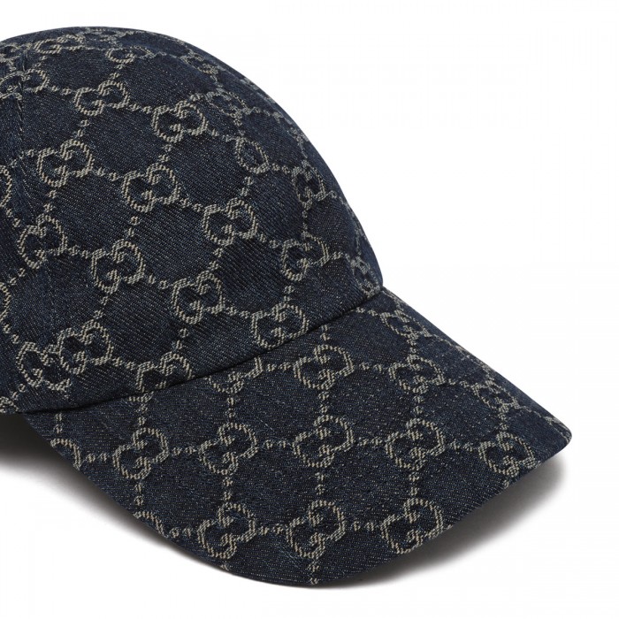 GG cotton denim baseball cap