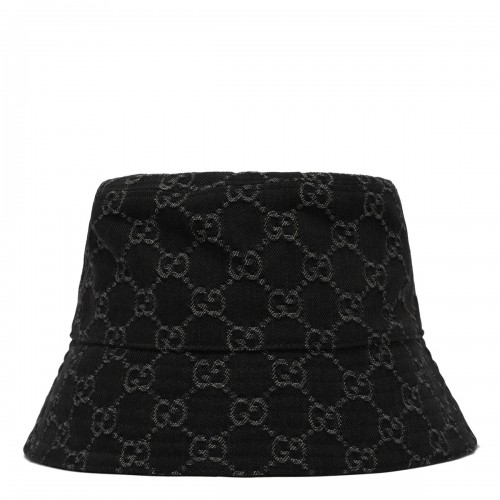 GG cotton denim bucket hat
