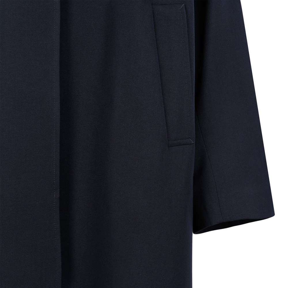 Suede collar car coat