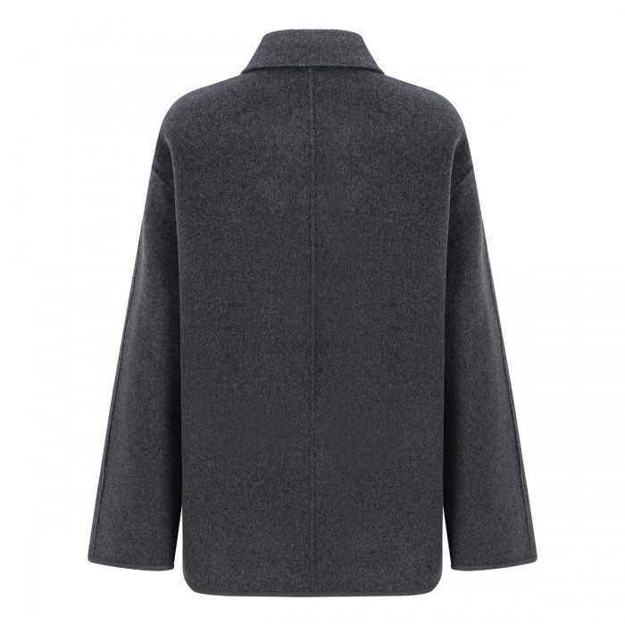 Double faced wool pankou closure jacket