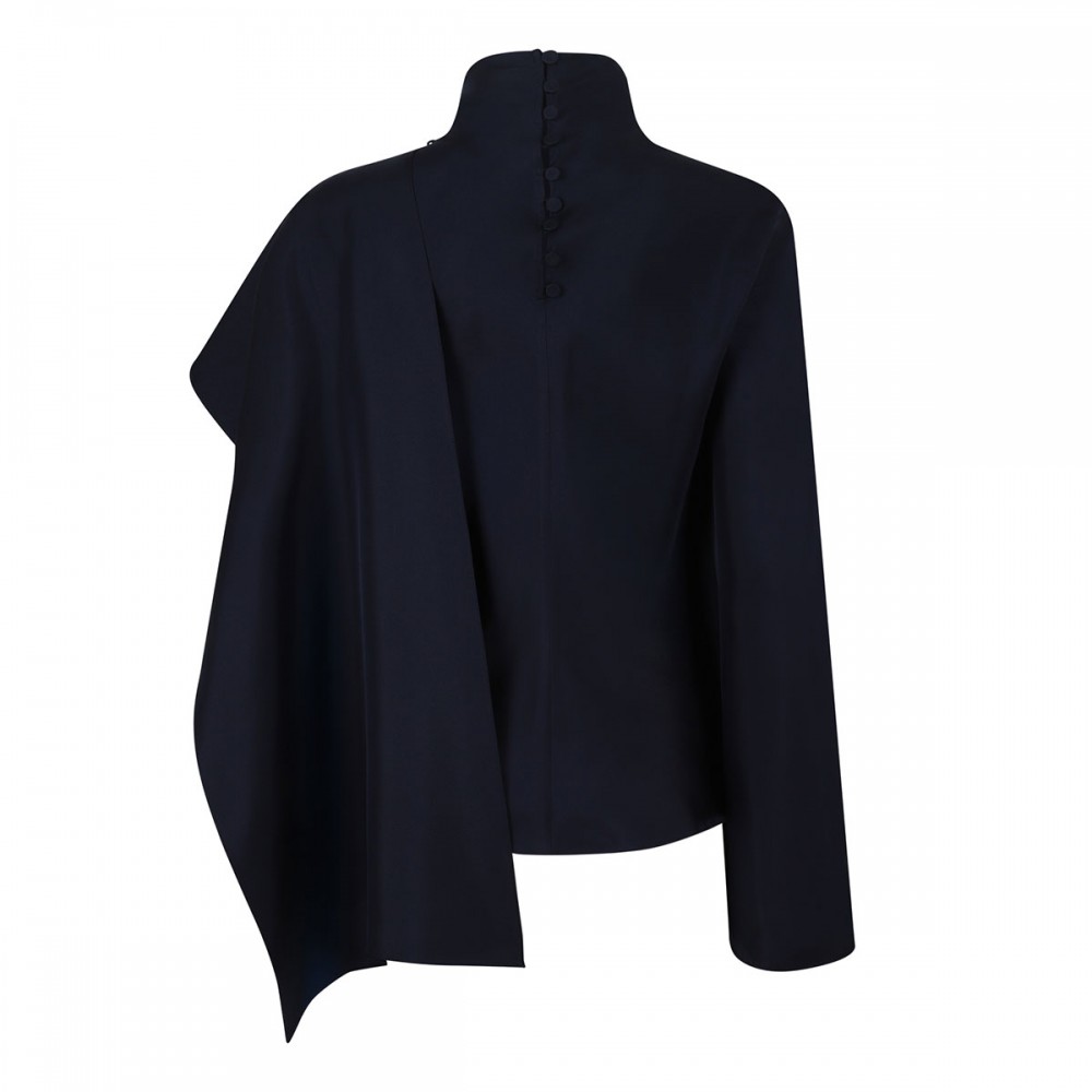 Silk foulard top