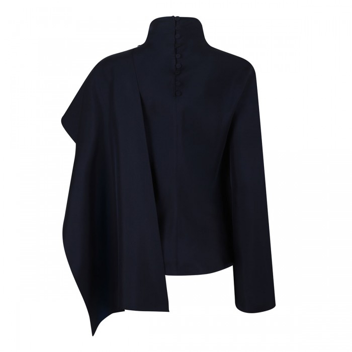 Silk foulard top