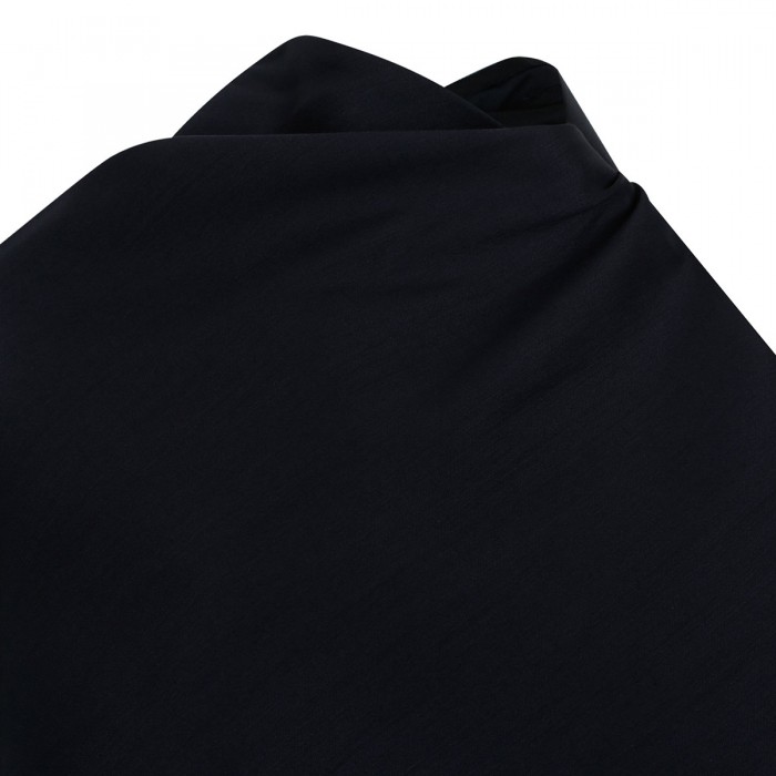 Draped open-back midi dress