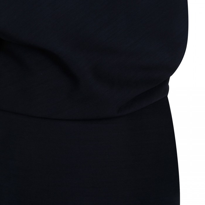 Draped open-back midi dress
