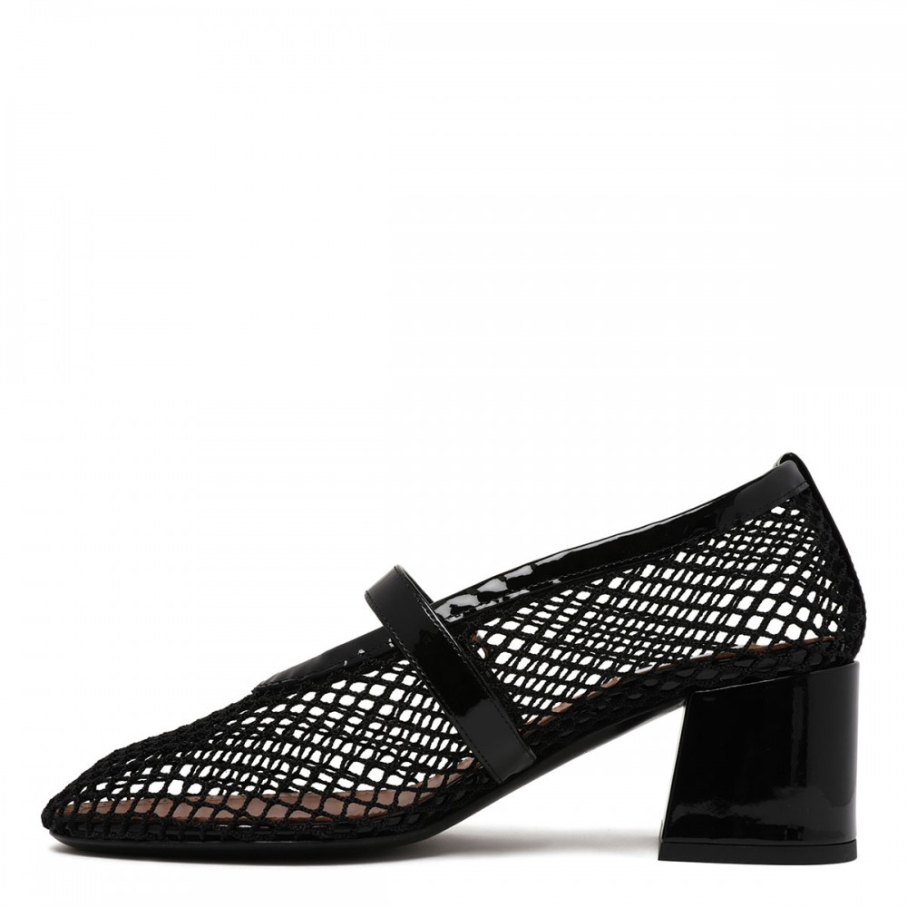 Fishnet 55 Mary Jane pumps