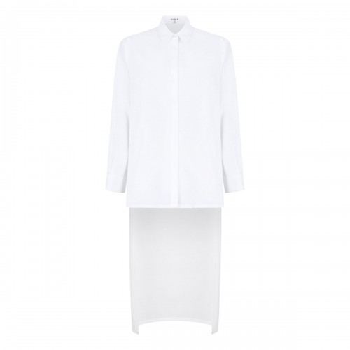 Asymmetric cotton shirt