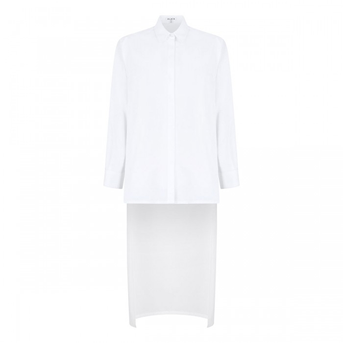 Asymmetric cotton shirt