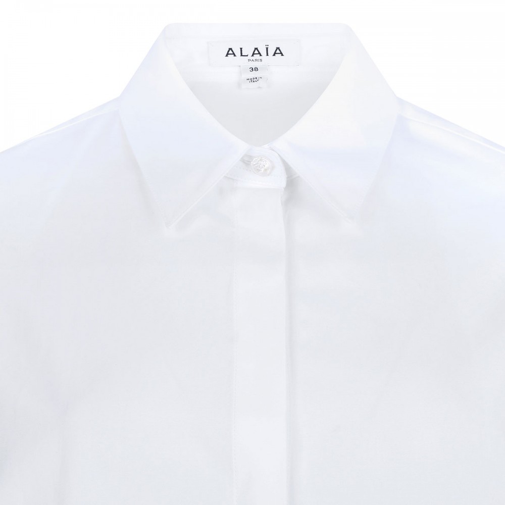 Asymmetric cotton shirt