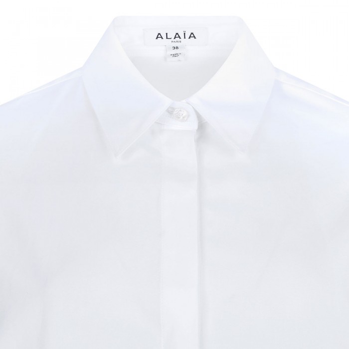 Asymmetric cotton shirt