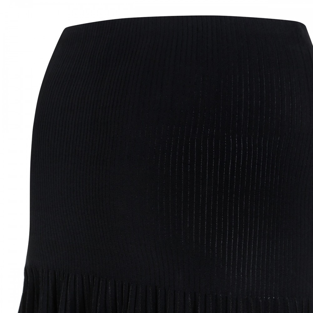Pleated sheer skirt