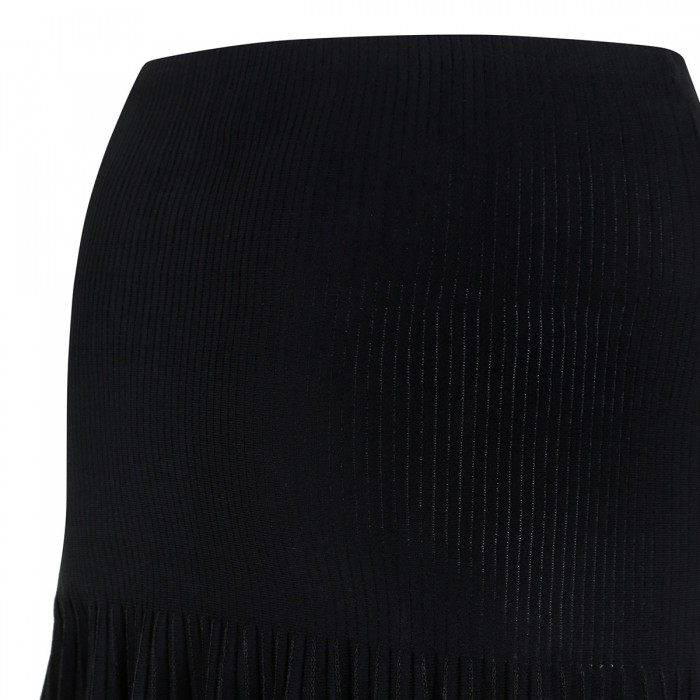 Pleated sheer skirt