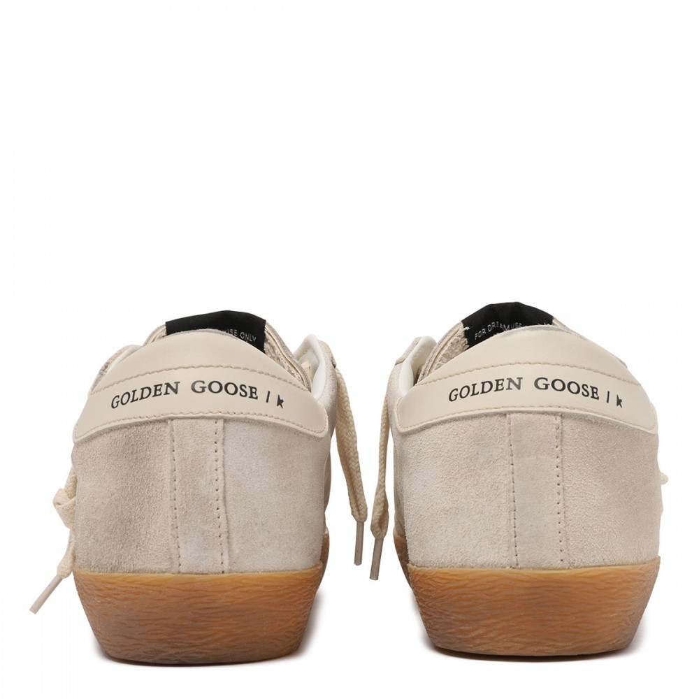 SuperStar suede and glittery sneakers