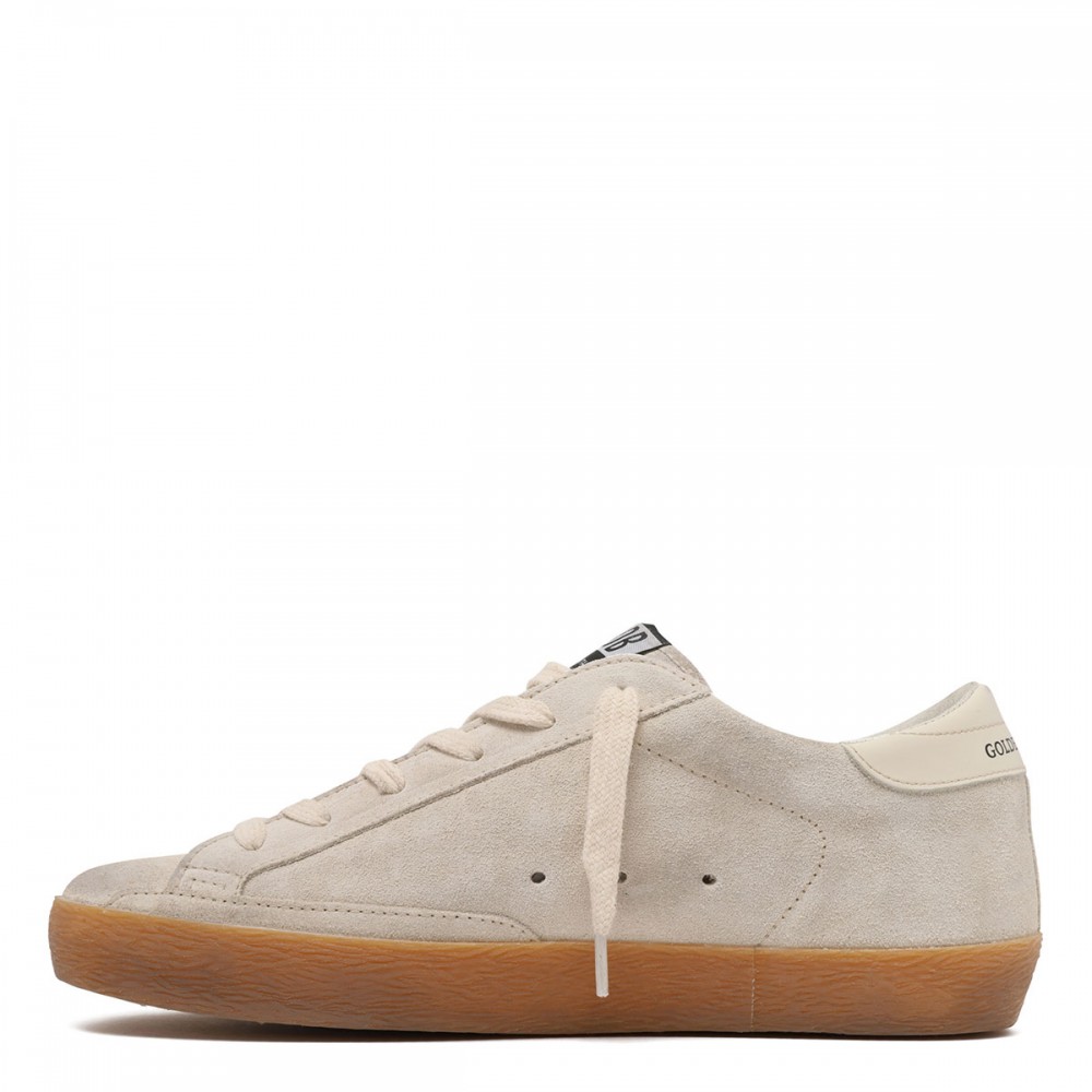 SuperStar suede and glittery sneakers
