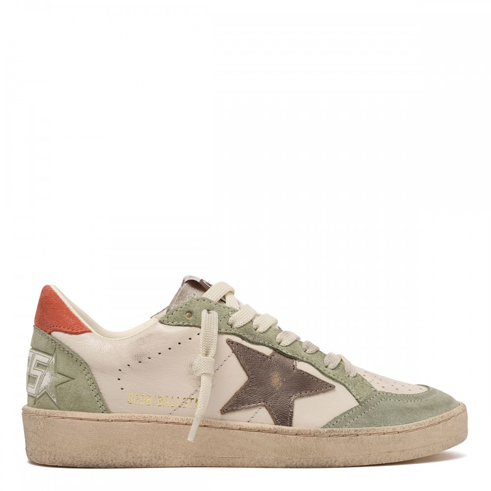 BallStar nappa and suede sneakers
