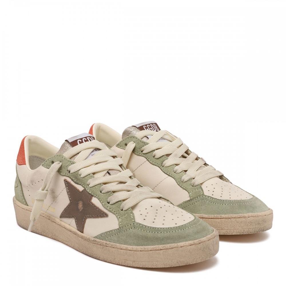BallStar nappa and suede sneakers