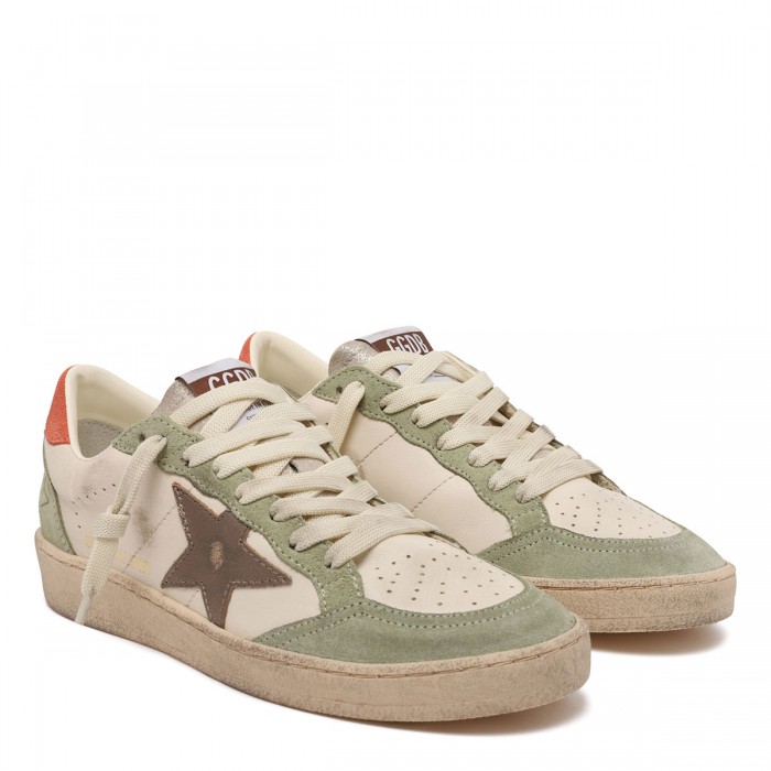 BallStar nappa and suede sneakers