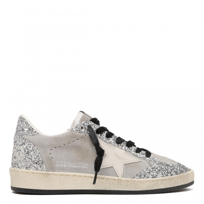 BallStar glittery and suede sneakers