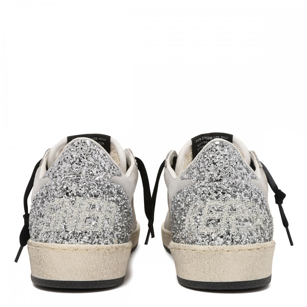 BallStar glittery and suede sneakers