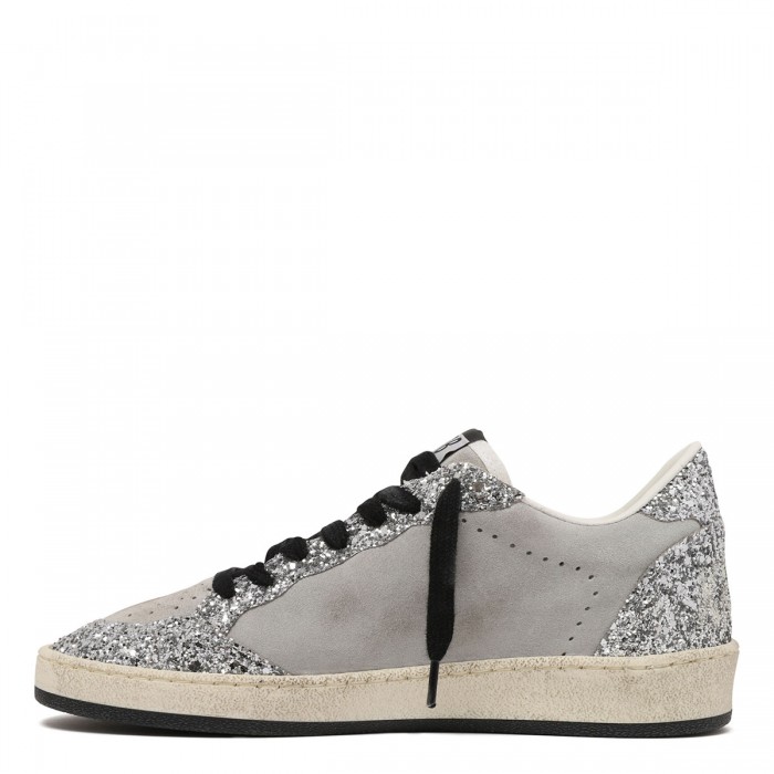 BallStar glittery and suede sneakers
