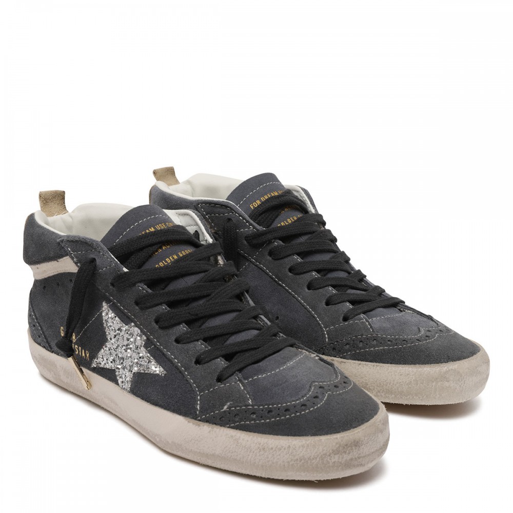 MidStar suede sneakers with glittery...