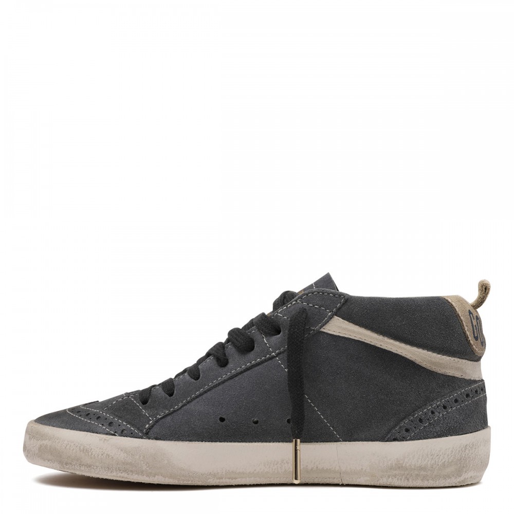 MidStar suede sneakers with glittery...
