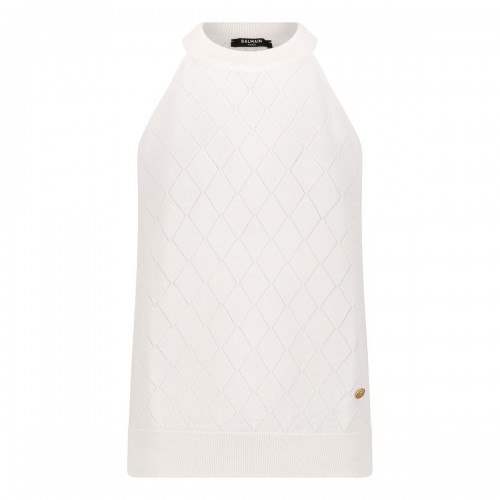 Sleeveless knit top