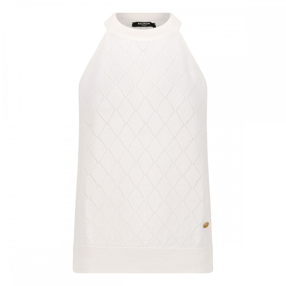 Sleeveless knit top