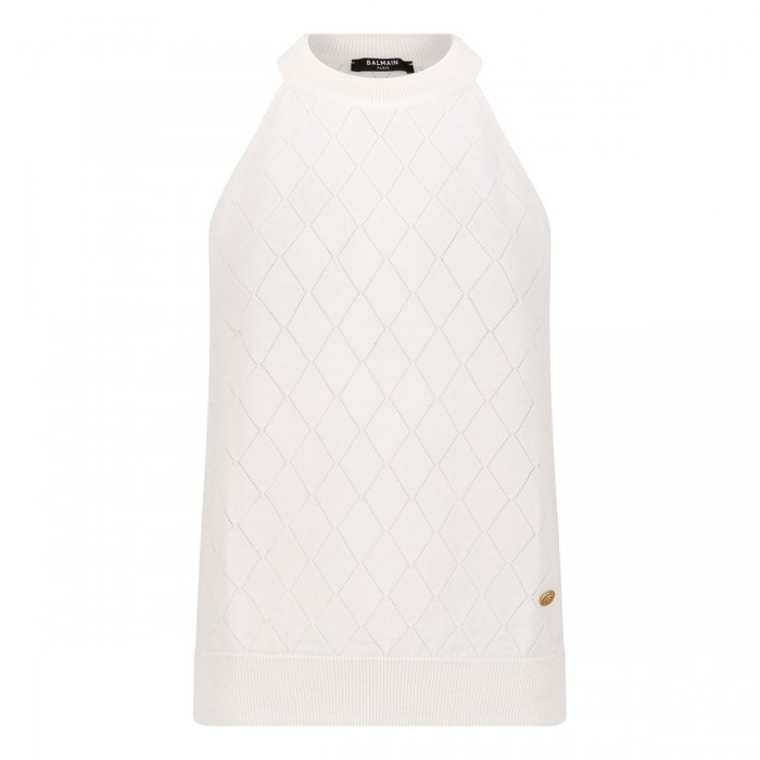 Sleeveless knit top