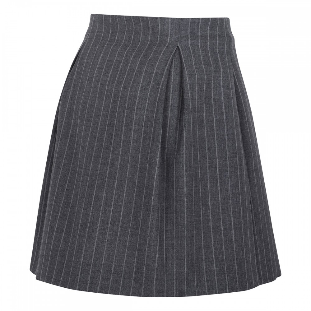 Pinstripe virgin wool miniskirt