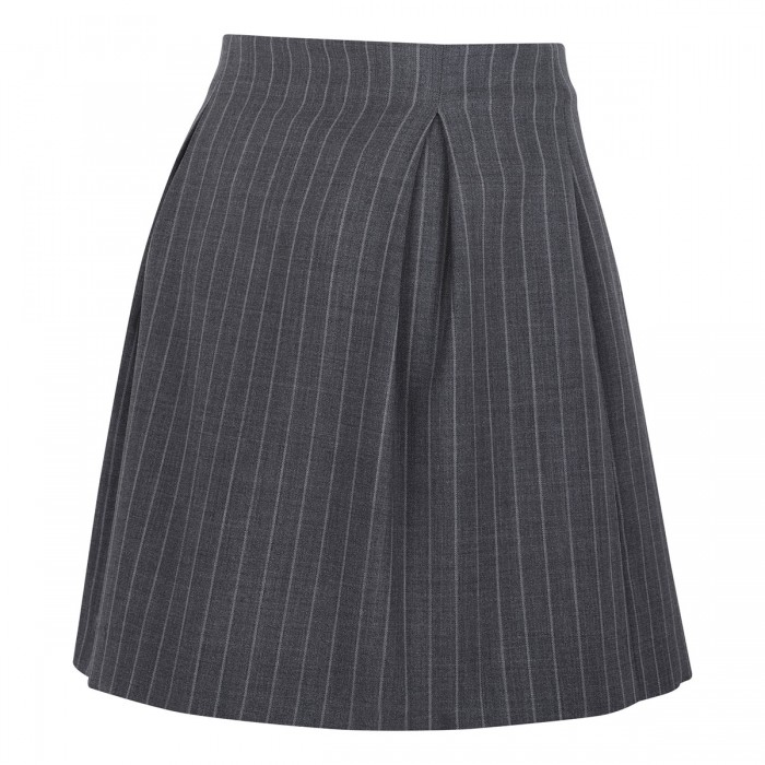 Pinstripe virgin wool miniskirt