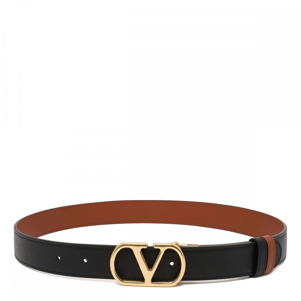 Vlogo signature reversible belt