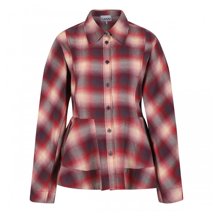 Red check flannel shirt