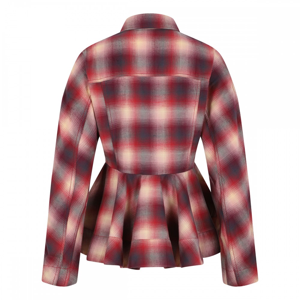 Red check flannel shirt