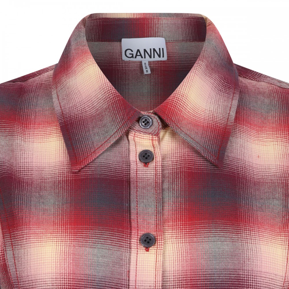 Red check flannel shirt